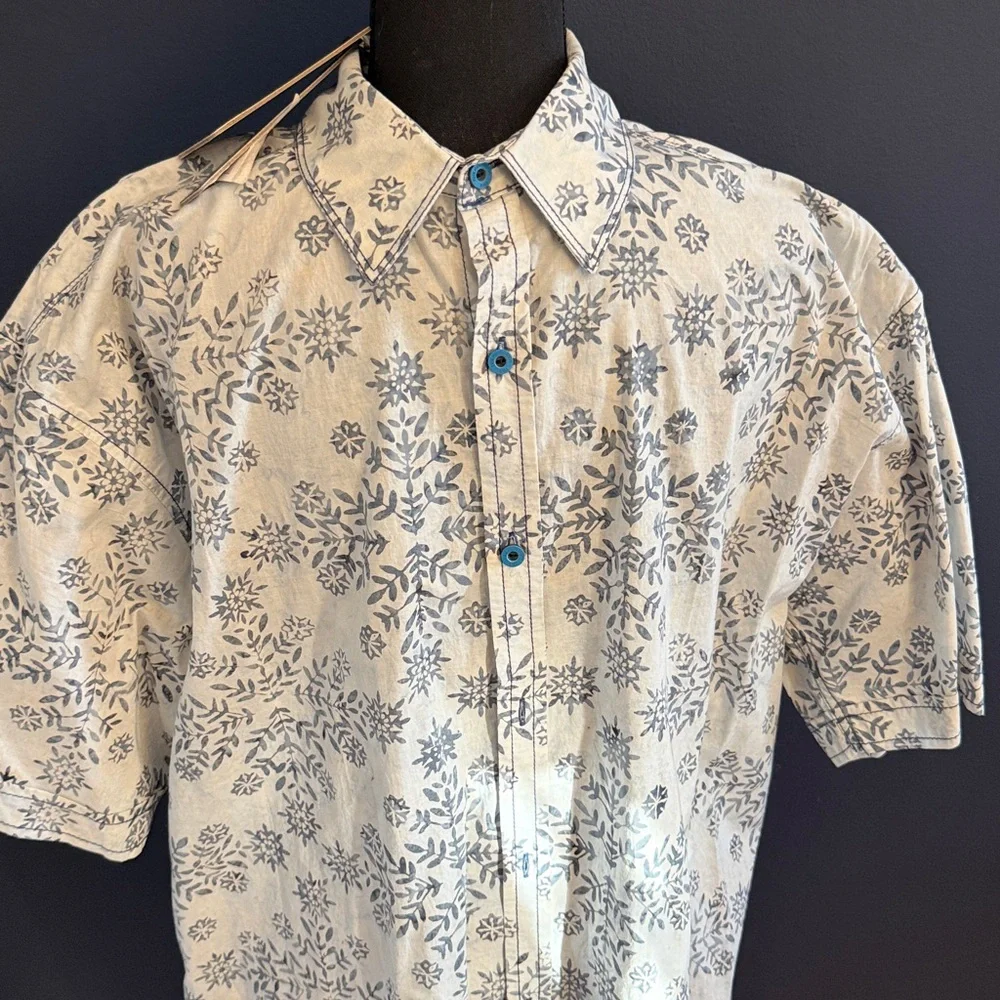 Tommy Bahama Pete Huntington Bali Shirt Mens Large NWT Handcrafted Batik Cotton - Picture 3 of 9